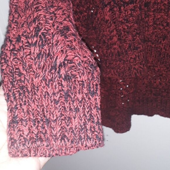 Express Chunky Knit Red Sweater Top Size Medium - Picture 4 of 8